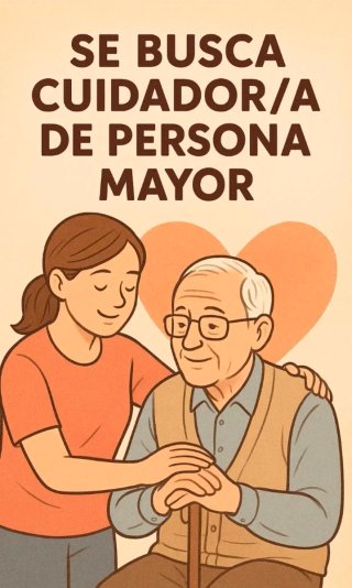 Cuidadora persona mayor