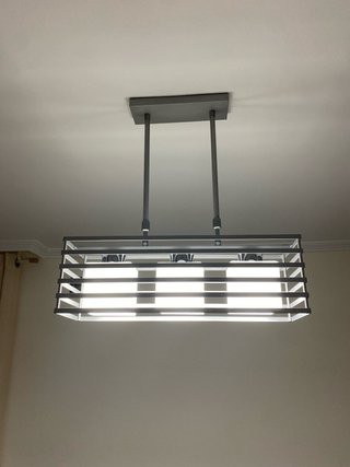 Lámpara de Techo con 3 Luces Plateada