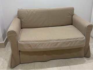 Sofá Cama 2 Plazas Beige modelo Hagaland