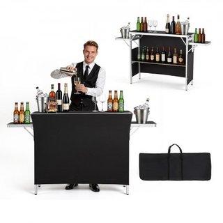 Folding Portable Bar Table, 1100 x 390 x 880 mm, w