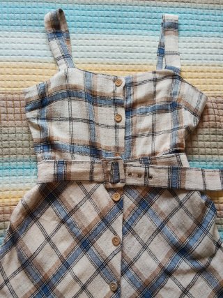 Vestido a cuadros Fórmula Joven Talla 42