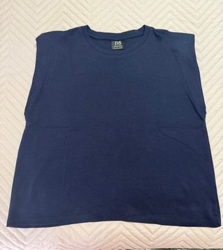 Blusa Azul con hombreras