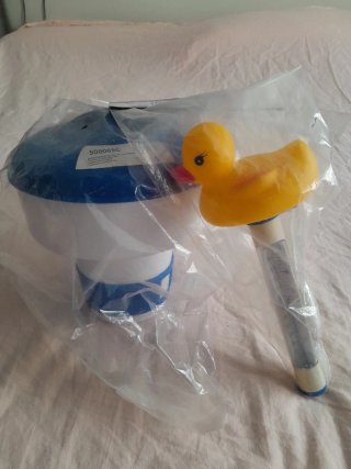 Kit Dosificador de Cloro y Termómetro Piscina