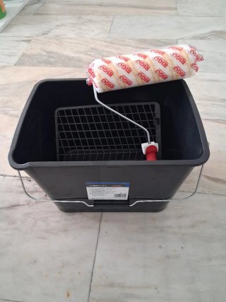 Balde de Pintura com Rolo e Grelha