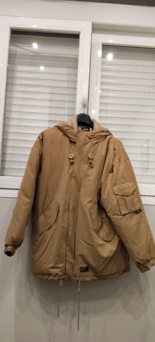 Chaquetón Zara Beige