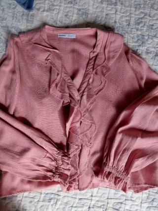 Camisa con volantes Renatta & go rosa XL