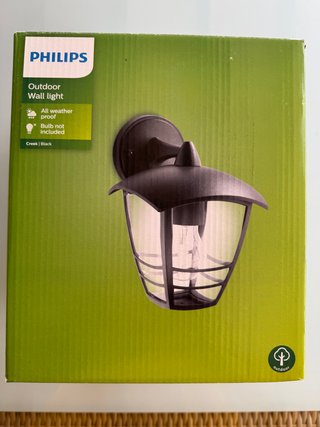 Apliques exterior Philips Creek. 6 unidades