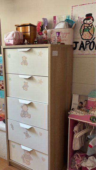 Cómoda de dormitorio infantil