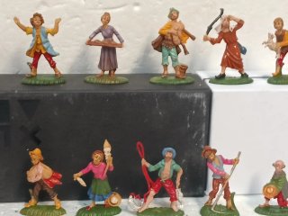Set 12 Pastori per Presepe 6 cm