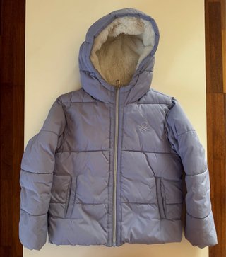 Abrigo Benetton Lila con Forro de Boguerrito 130cm