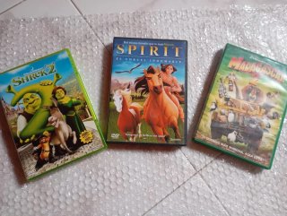 Pack 3 Películas DVD: Shrek 2, Spirit, Madagascar