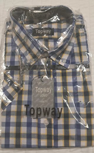 Camisa de cuadros Topway talla 41