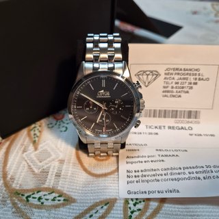 Reloj Lotus 18989 Sin Estrenar Plateado