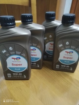 4 Flaconi Olio Motore Total Super Plus 10W-40