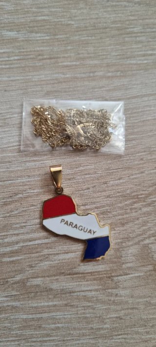 Colgante con Mapa de Paraguay