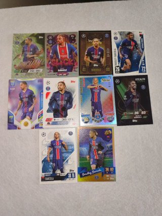 Lote de 10 cromos de Bradley Barcola