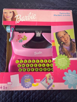 Máquina de escribir Barbie