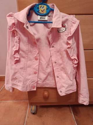 Cazadora Vaquera Rosa Hello Kitty 122 cm 7 años