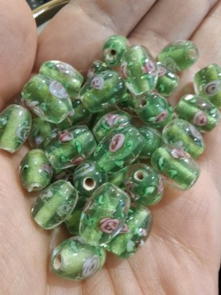Lote 10 Cuentas de Vidrio murano lampwork