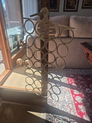 Percha organizadora para pañuelos y corbatas