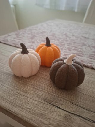 Set 3 Zucche Decorative Halloween