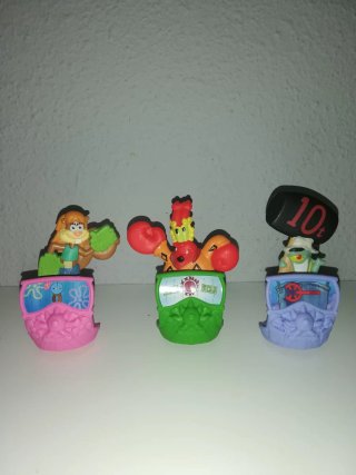 3 Figuras Bob Esponja McDonald's