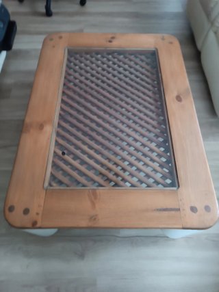 Mesa de centro mexicana de madera