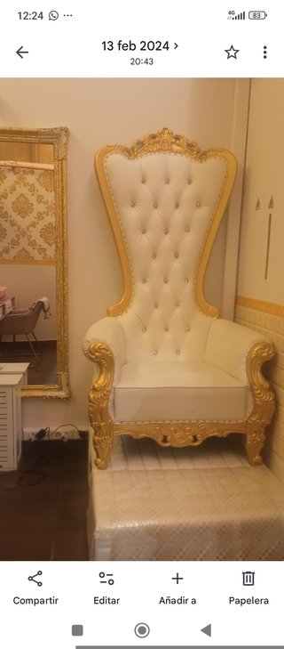 Se alquila silla trono para eventos