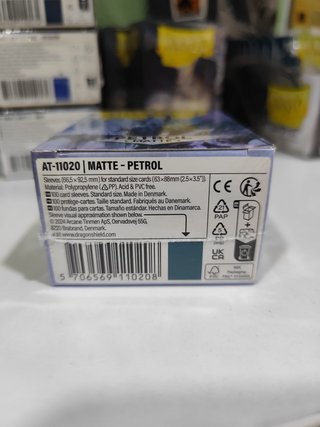 Fundas para Cartas Dragon Shield PETROL