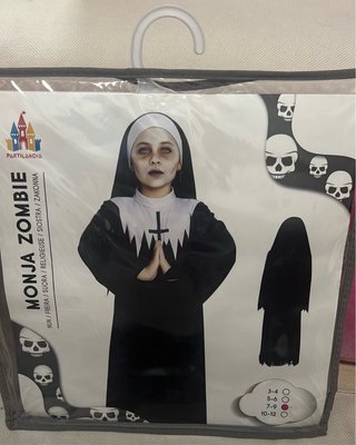 Disfraz de Monja Zombie Infantil