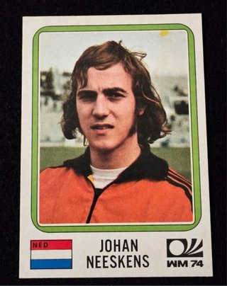 Cromo #243 Johan Neeskens - Munchen 1974 - EX