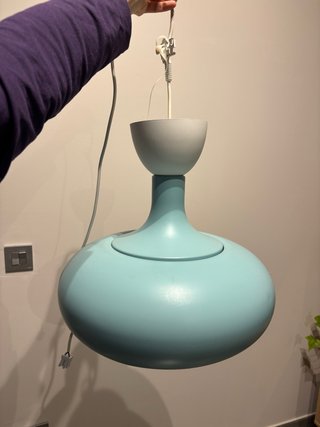 Lámpara de techo IKEA azul