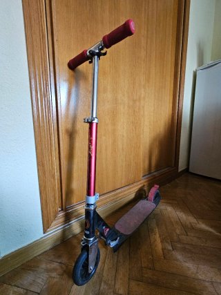 Patinete Plegable Rojo y Negro