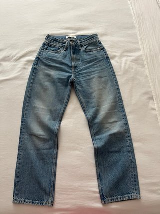 Pantalón vaquero recto Zara azul Talla 34