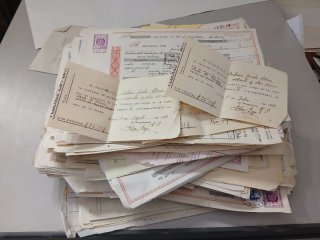 Lote de Documentos y Papel Antiguo
