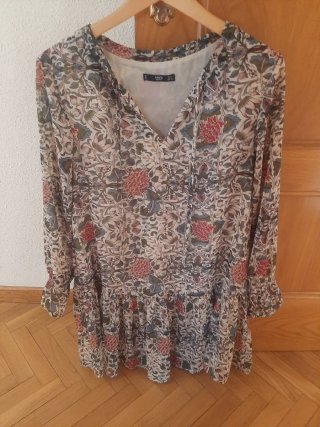 Vestido Mango Estampado Talla S