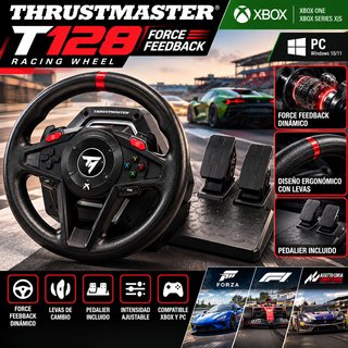 Volante Thrustmaster T128 Xbox PC Force Feedback