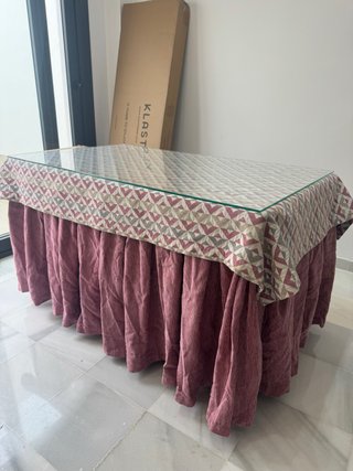 Mesa camilla con faldilla