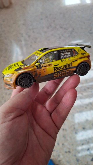 Coche Scalextric Skoda Recalvi wrc ,classic