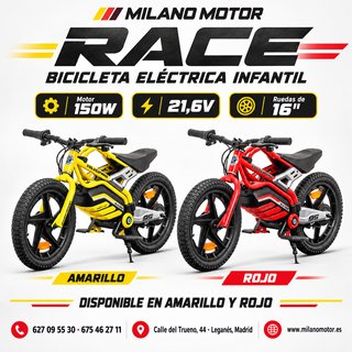 Bicicleta Eléctrica Infantil Race 16