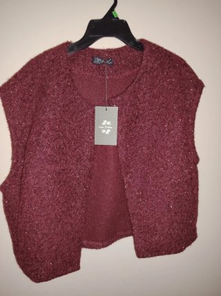 Chaleco bomber burdeos