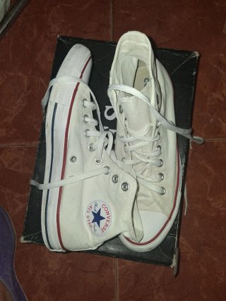 Zapatillas Converse tipo bota blancas