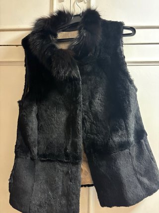 Chaleco de Piel Negro