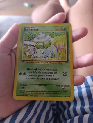 Carta Pokémon Bulbasaur Edición Especial