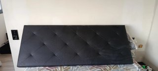 Cabecero de Cama Polipiel Negro 150cm