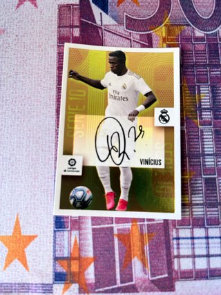 Cromo Vinícius Jr. 2020-21 Firmado