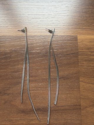 Pendientes Largos Plateados