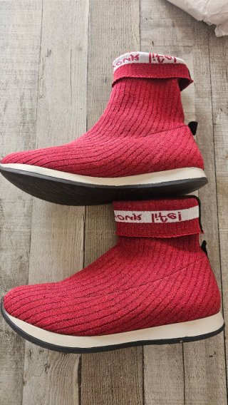 Botines tipo calcetín rojos Talla 40