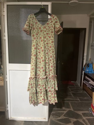 Traje rociero estampado floral
