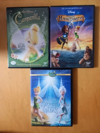 3 Películas DVD Campanilla (Disney)